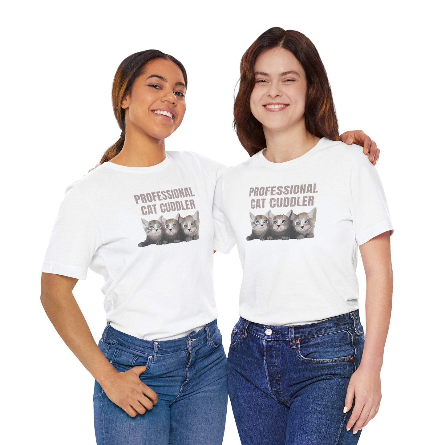 Cat Cuddler Tee | Unisex Cotton Short Sleeve T-Shirt