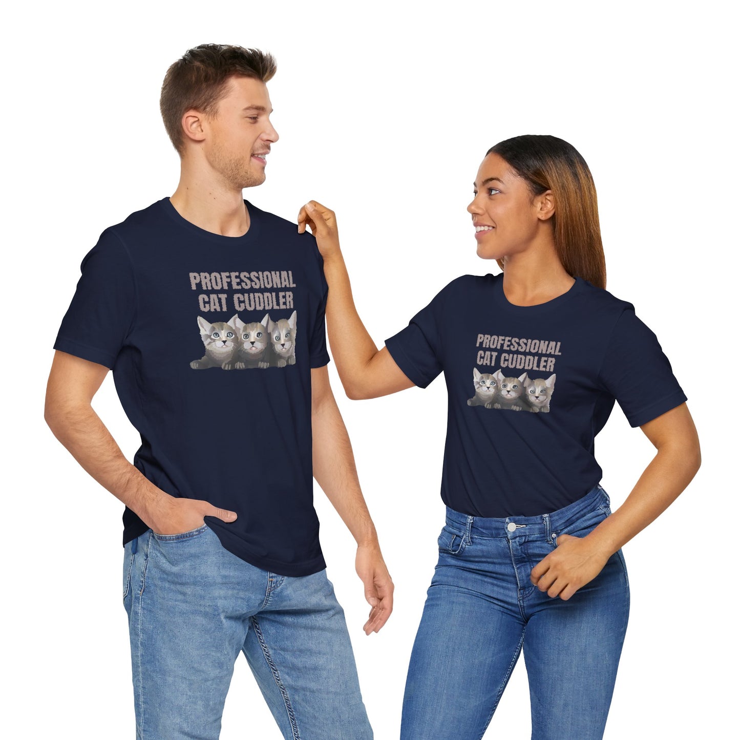 Cat Cuddler Tee | Unisex Cotton Short Sleeve T-Shirt