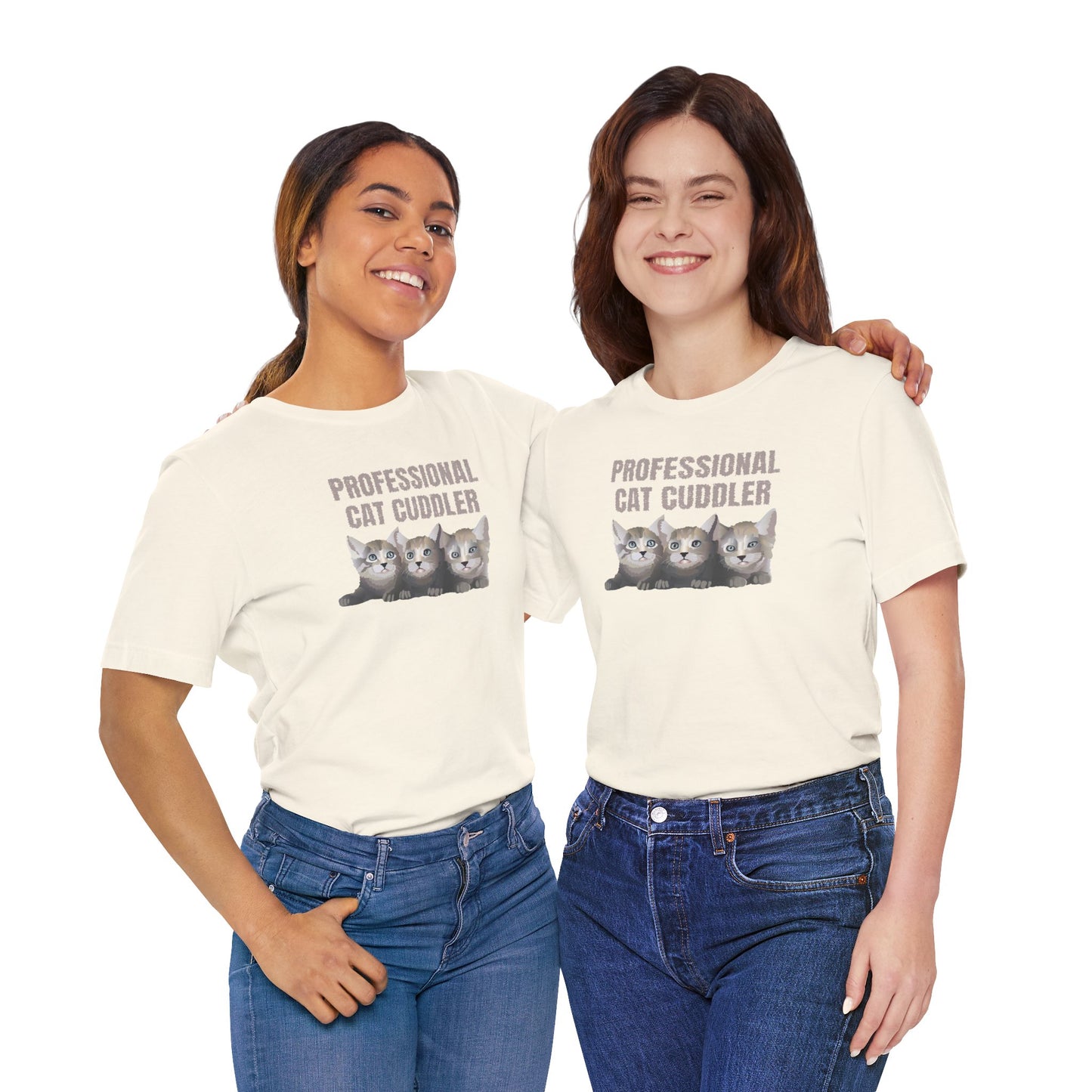 Cat Cuddler Tee | Unisex Cotton Short Sleeve T-Shirt