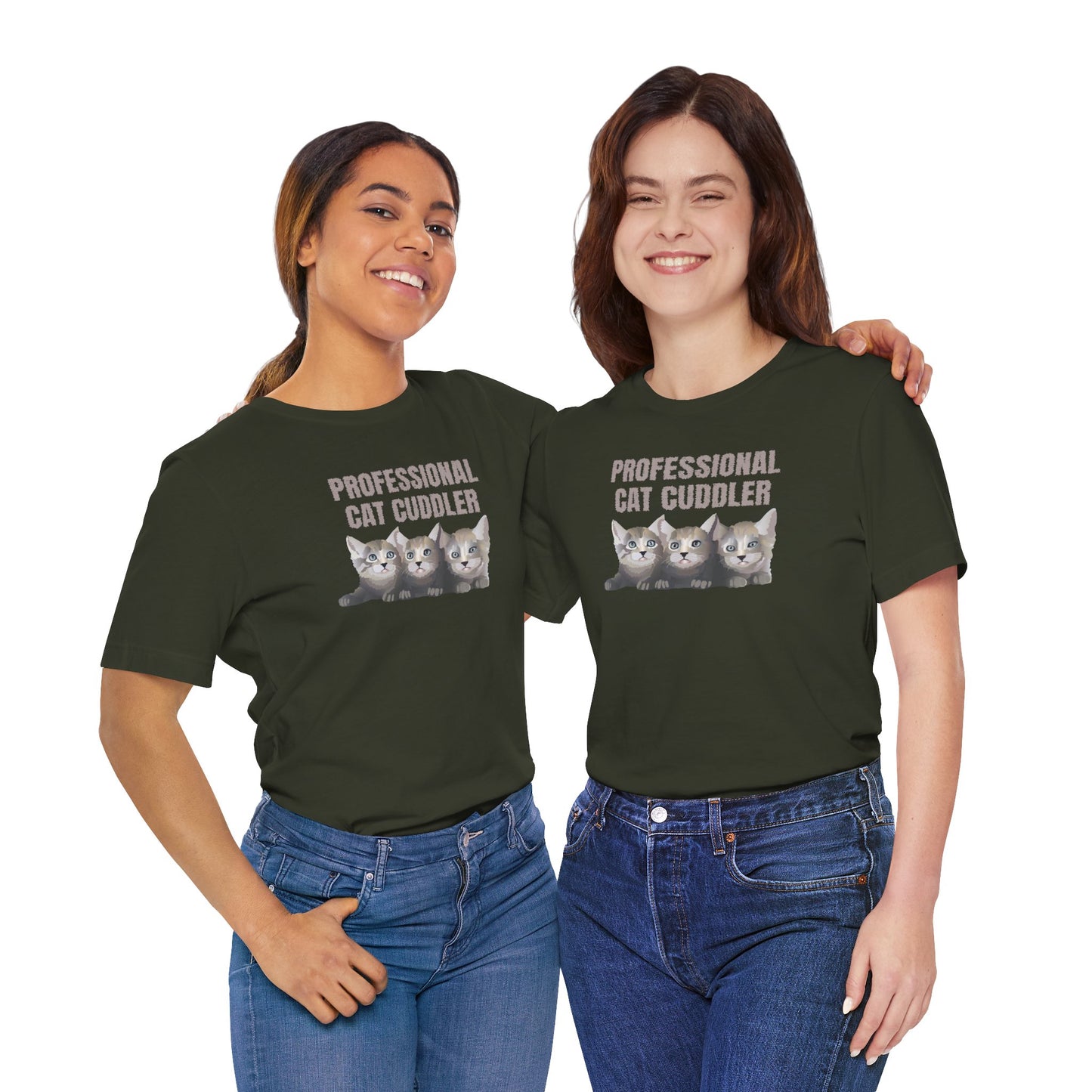 Cat Cuddler Tee | Unisex Cotton Short Sleeve T-Shirt